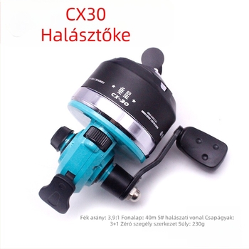 Vertical Star fly wheel horgászzsinór CX30 – rozsdamentes acél és engineering műanyag, bal–jobb cserélhető rocker arm, 5 db csomag