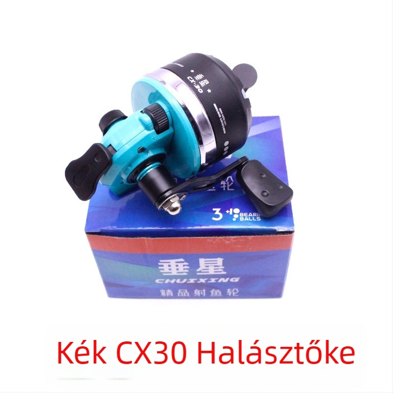 Vertical Star fly wheel horgászzsinór CX30 – rozsdamentes acél és engineering műanyag, bal–jobb cserélhető rocker arm, 5 db csomag