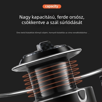 Teljesen fém spinning orsó, 15 csapágy, tengeri horgászat, hosszú dobások
