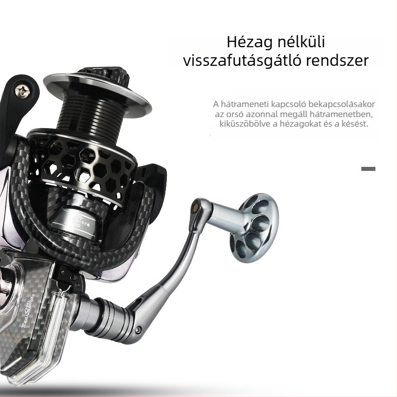 Takushima HK Gen 2, 18-ágú tengervízálló spinning orsó, teljesen fémből készült testtel és damilcsővel, tengeri horgászathoz és műcsalikhoz