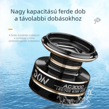 Teljesen fémből készült orsó CNC karos hajtás, hosszú dobásokhoz tengeri horgászathoz