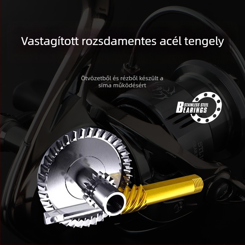 Egy- vagy kétkezes spinning orsó, sekély spulnával, mikro horgászatra és hosszú dobásokhoz