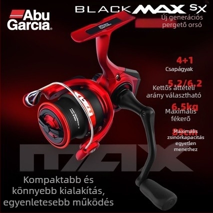 Abu Blackmax SX spinning orsó – ultra könnyű, általános célú, hosszú dobás, alacsony profilú orsó