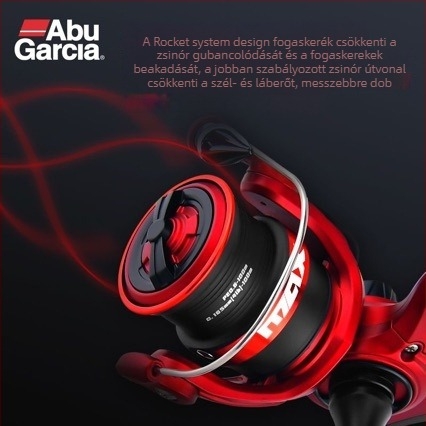 Abu Blackmax SX spinning orsó – ultra könnyű, általános célú, hosszú dobás, alacsony profilú orsó
