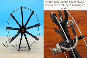 Új stílusú fekete acélgyűrűs horgászorsó rozsdamentes acélból