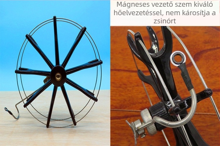 Új stílusú fekete acélgyűrűs horgászorsó rozsdamentes acélból