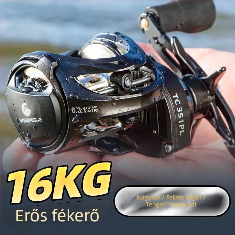 Tengeri horgászat: Water Drop Wheel széles testű, lassú jigging orsó, könnyű, csónakos horgászathoz, hosszú dobások