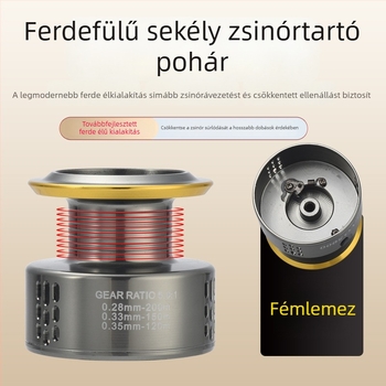 Kemeilong CNC-fém fogantyúval és fém orsóval rendelkező spinning orsó