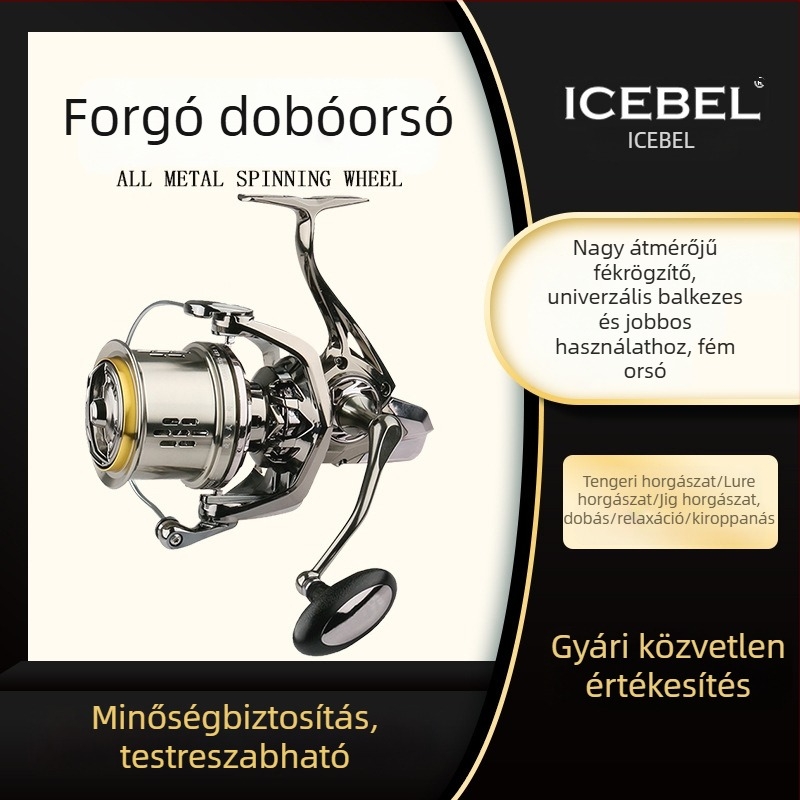 ICEBEL Fém spinningorsó sós vízben történő horgászatra
