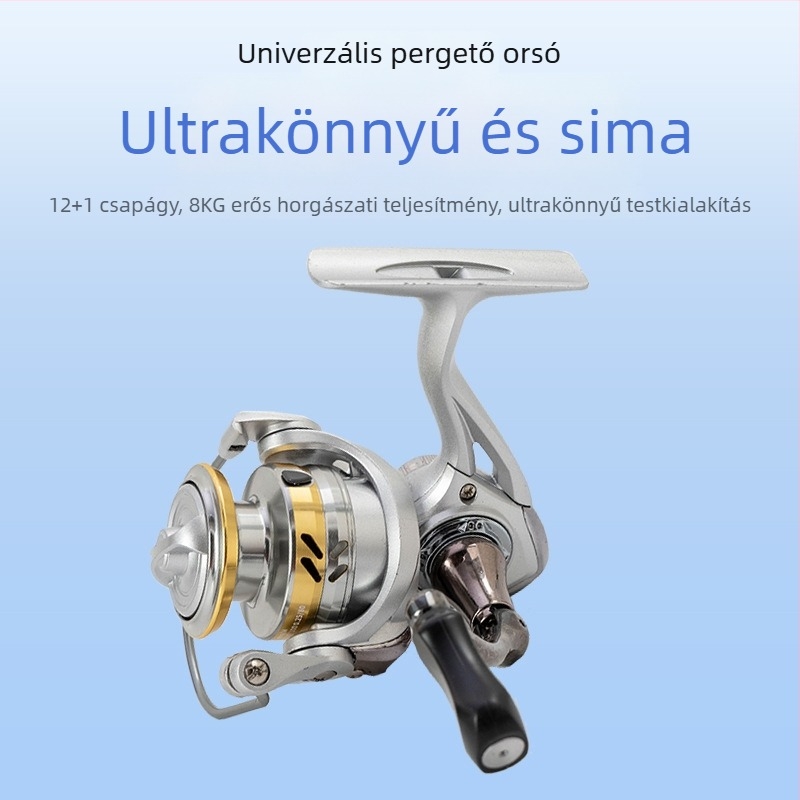 GW800 orsó horgászathoz — ultra könnyű test, hosszú dobások, kompatibilis mikro csalikkal