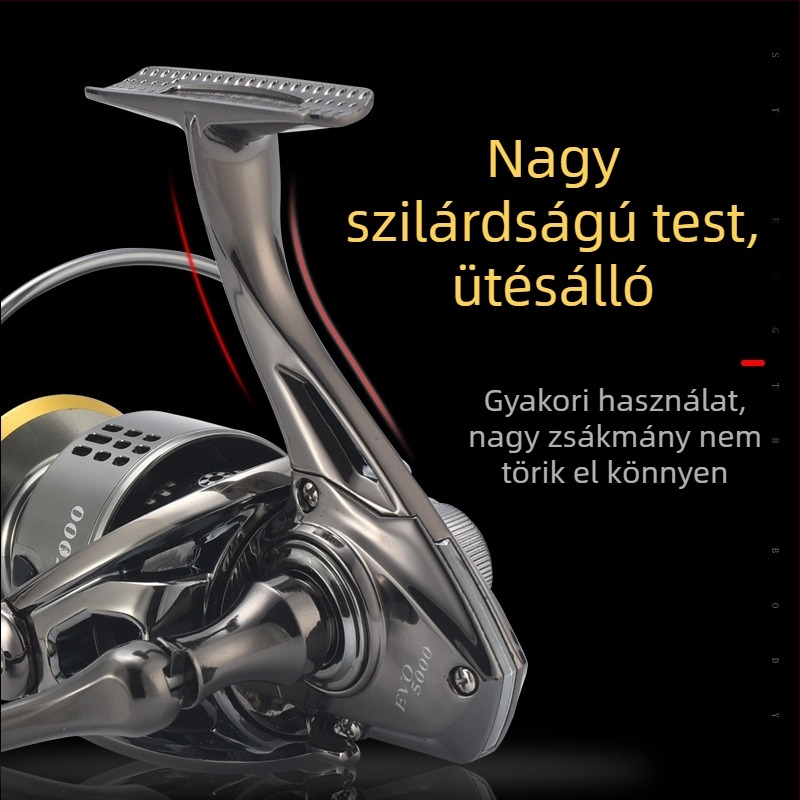 Komelon EVO hosszú dobású tengeri spiningorsó, csavaros rögzítésű orsó, teljesen fémből készült rotor és dob, elektroplatált felülettel