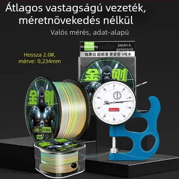 Fő horgászati zsinór, 8-szál Diamond PE zsinór, hosszú dobások, rendkívül sima