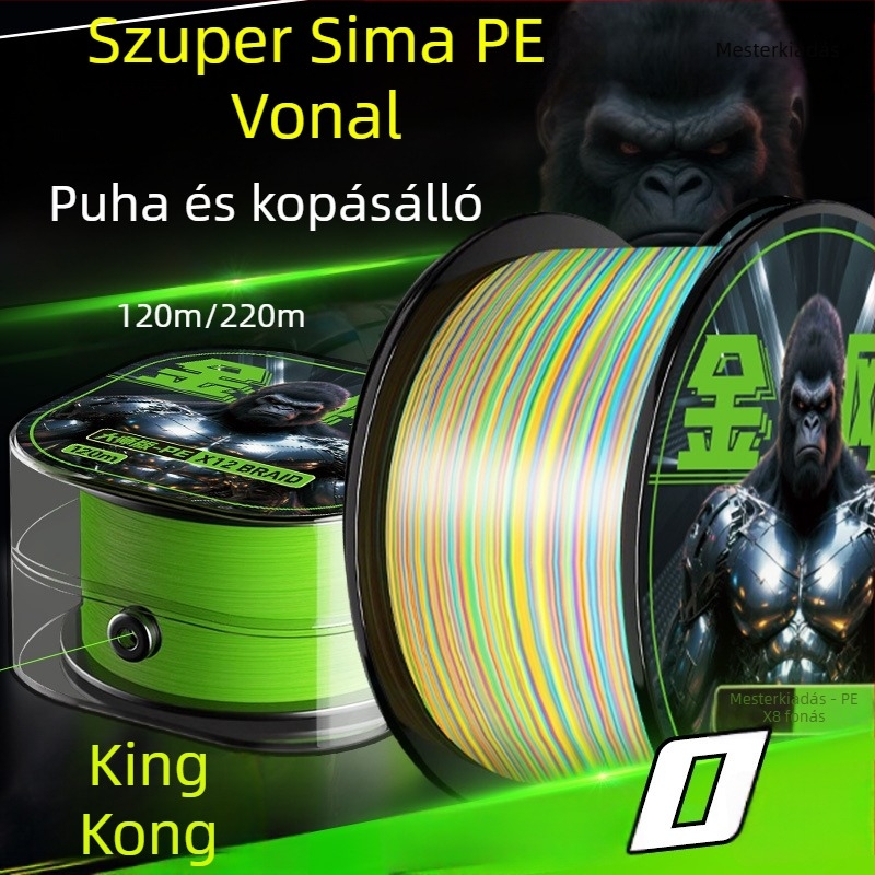 Fő horgászati zsinór, 8-szál Diamond PE zsinór, hosszú dobások, rendkívül sima