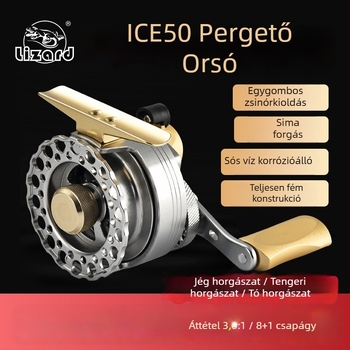 ICE50 jéghez való raft orsó – teljesen fém, rozsdamentes acél, tengervízálló