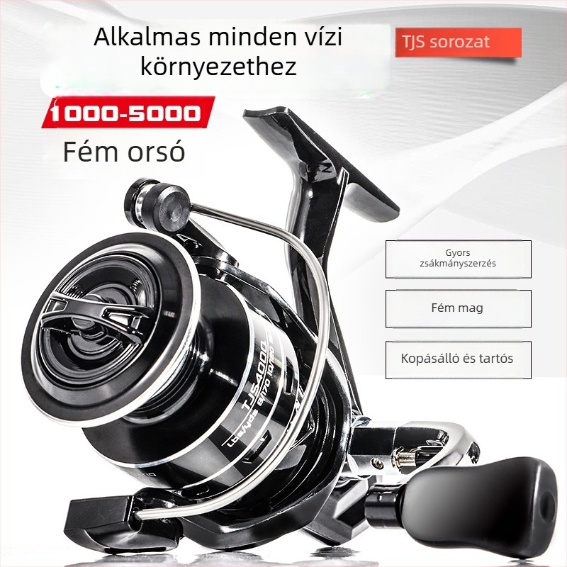 Fém spinningorsó tengervízálló, magas áttételi arány