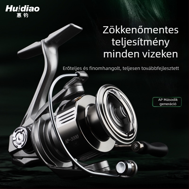 Huijiao Kis Stella spinning orsó fém ferde orsóval hosszú dobásokhoz tengeri horgászathoz