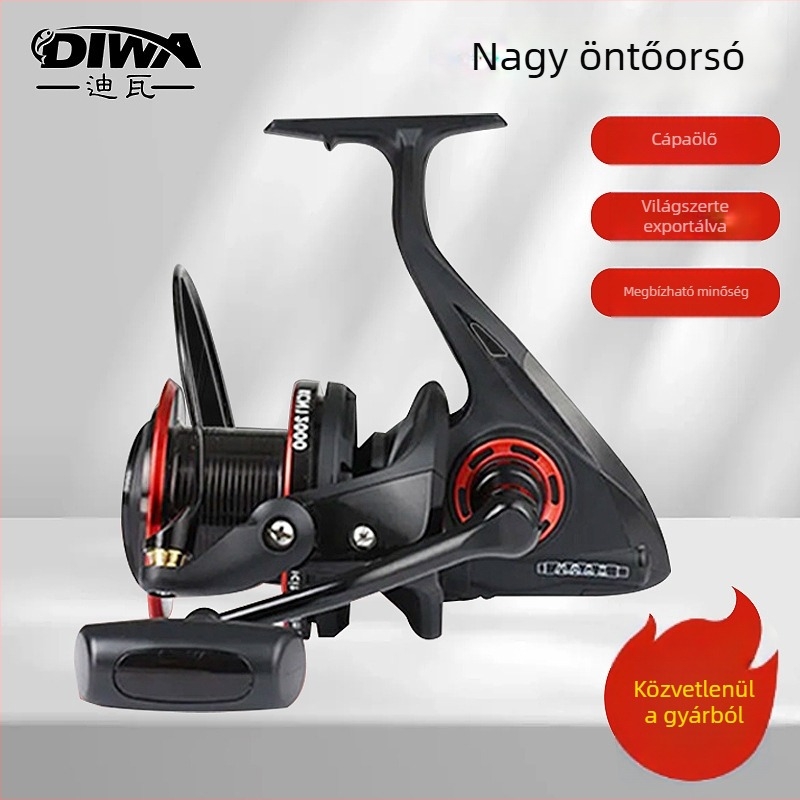 Diva fém spinningorsó 800 tengeri horgászatra, sóálló, hosszú dobásokhoz