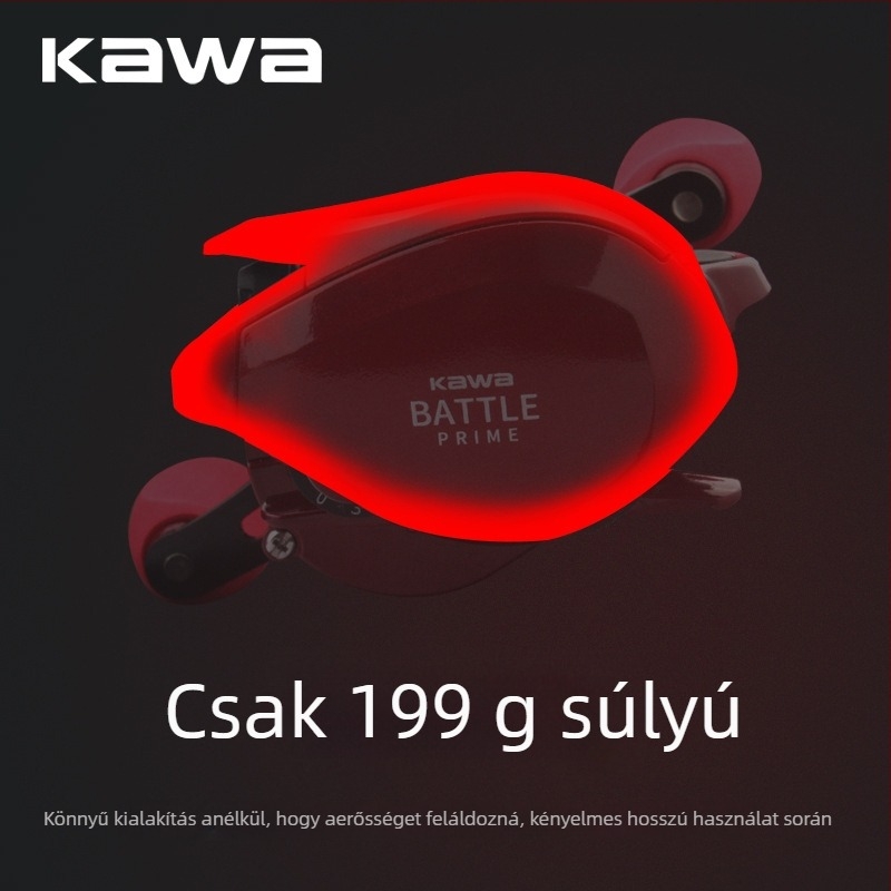 Kawa műcsali orsó, univerzális hosszú dobású vízcsepp alakú orsó fékjelzéssel tengeri horgászathoz