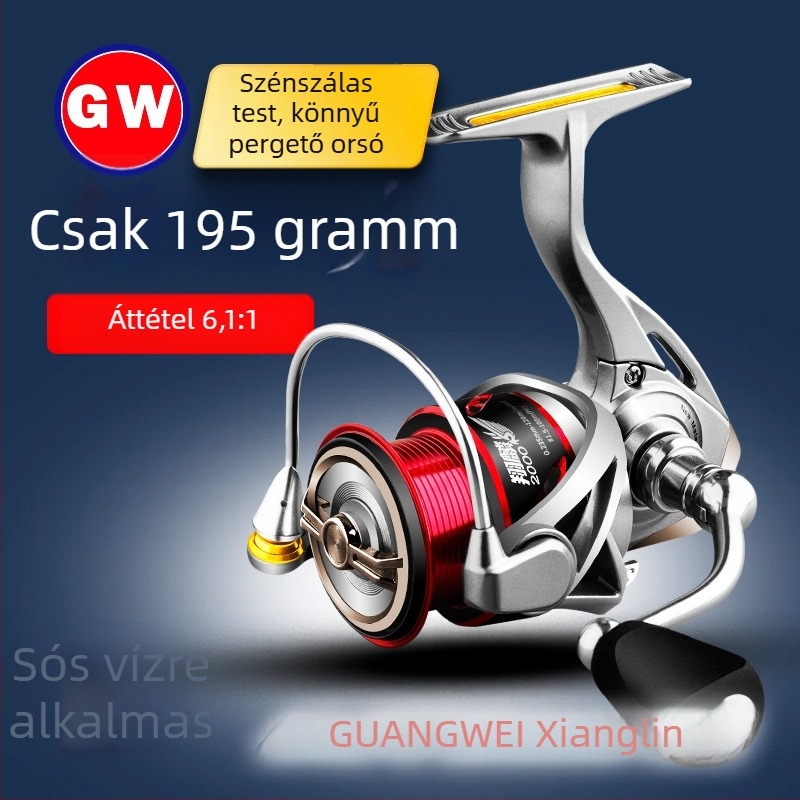 Guangwei GW Xianglin karbon orsó – ultrakönnyű hosszú dobásokhoz, 800-as sorozat, bal/jobb kézhez cserélhető fogantyú