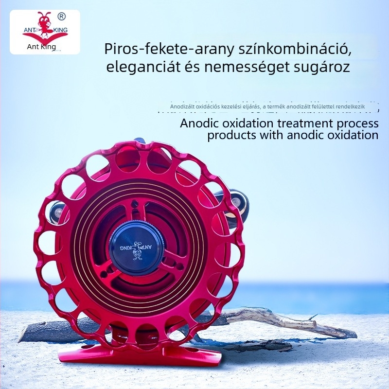 Ant King RA-7B teljesen fémből készült előre orsó raft- és jéghorgászathoz, nagy áttételi arány