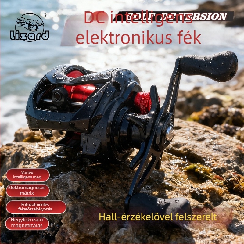 Komelon horgászorsó DC elektronikus fékkel, könnyű, csendes, univerzális kialakítású