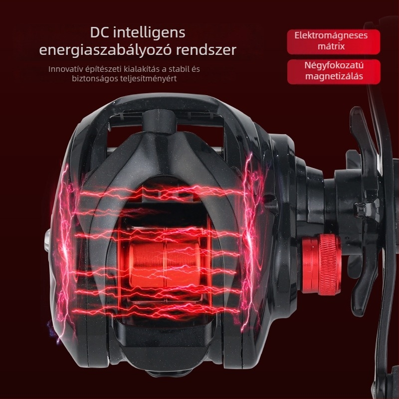 Komelon horgászorsó DC elektronikus fékkel, könnyű, csendes, univerzális kialakítású