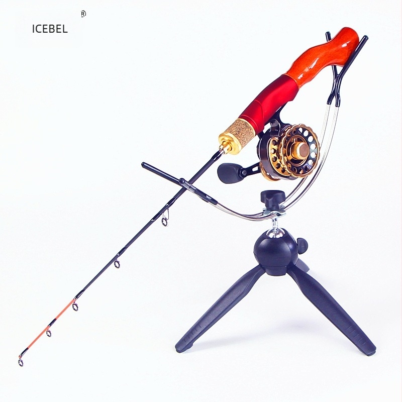 ICEBEL Jégbe horgászó orsó, modell 50 – kompakt, teljesen fémből, mágneses fék, előre húzás, mikro ólom