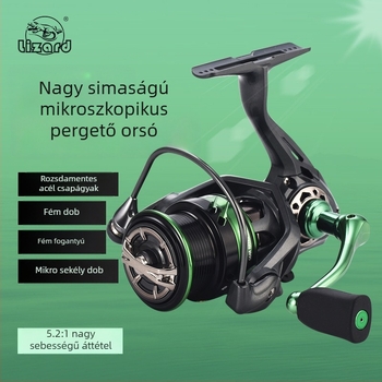 Kemeilong pergetőorsó basszusra és crankbaithez, sekély dob, mikro méret