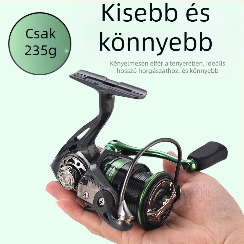 Kemeilong pergetőorsó basszusra és crankbaithez, sekély dob, mikro méret