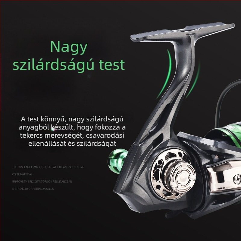 Kemeilong pergetőorsó basszusra és crankbaithez, sekély dob, mikro méret