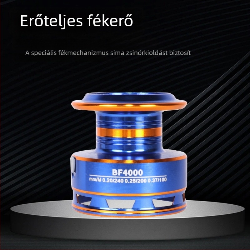 Kalio spinning orsó, teljesen fémből készült, CNC fém csésze, fa nyél, könnyű és tartós tengeri és sziklához való horgászatra