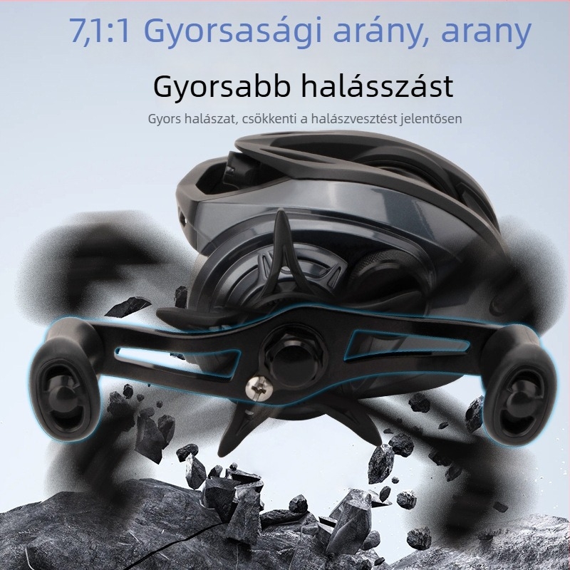 Deukio spinning orsó DC elektronikus fékkel hosszú dobásokhoz, általános célú használatra, áttétel 7.1:1, drag 4–6