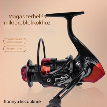 Fém spinningorsó, teljesen fém testtel, részben fémes alkatrészek, ferde száj, mély dob, tengeri horgászat és hosszú dobások