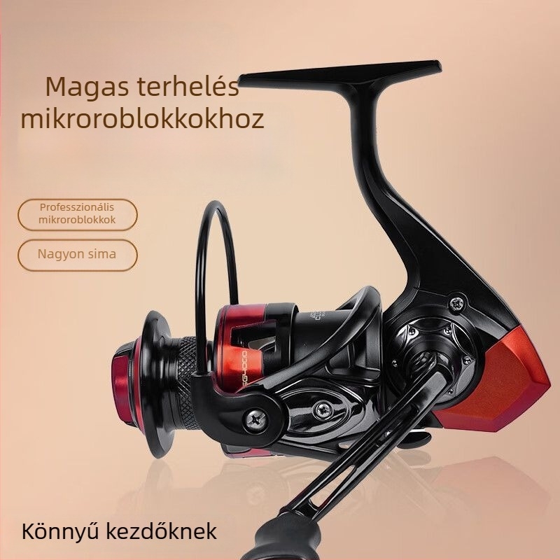 Fém spinningorsó, teljesen fém testtel, részben fémes alkatrészek, ferde száj, mély dob, tengeri horgászat és hosszú dobások