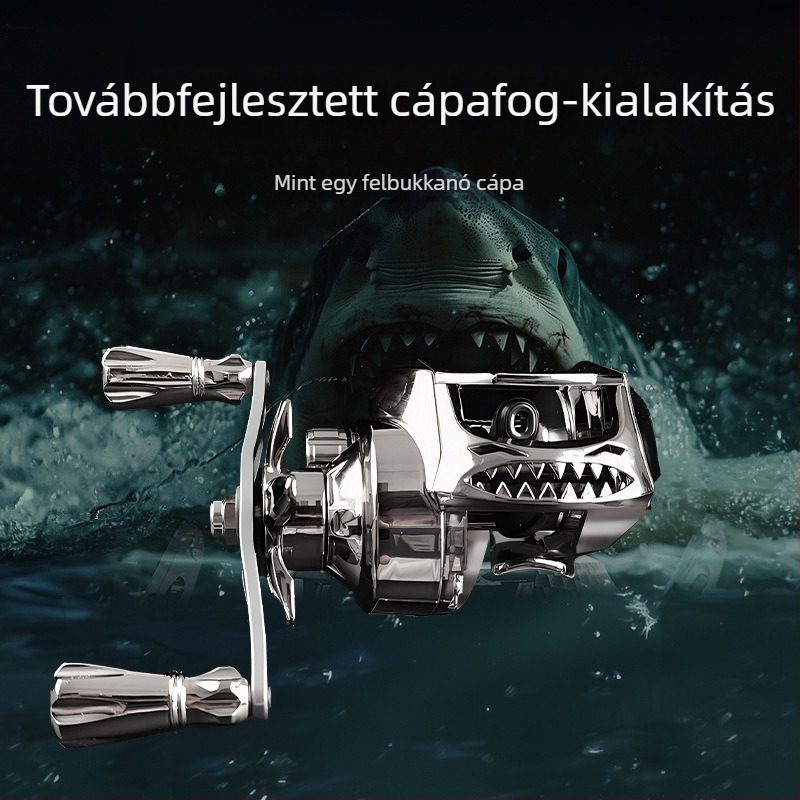 Horgászorsó dobos kivitelben, teljes ezüst színű fém konstrukció, fém huzalból készült tálka, sokoldalú használat hosszú dobásokhoz