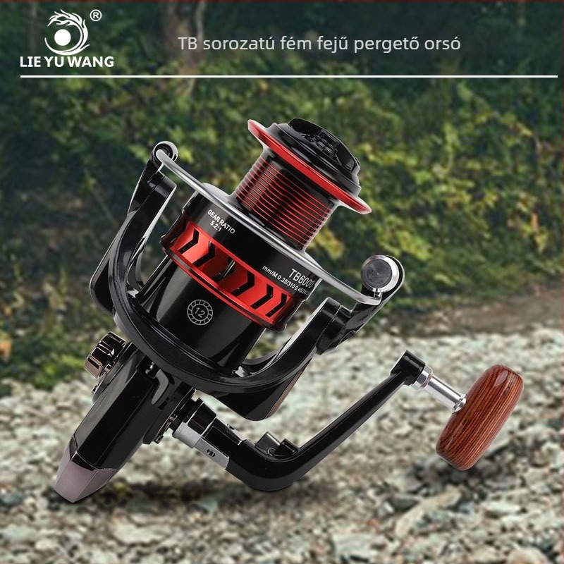 AOJIANGSHARK Teljesen fémből készült spinningorsó, fémszerkezettel, hosszú dobás kialakítással