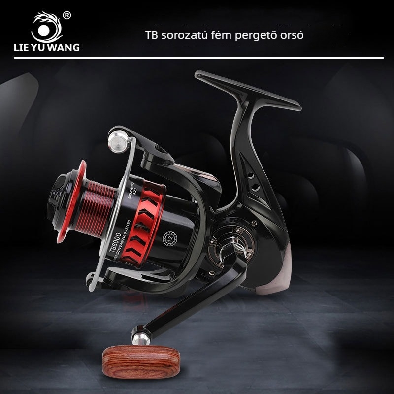 AOJIANGSHARK Teljesen fémből készült spinningorsó, fémszerkezettel, hosszú dobás kialakítással