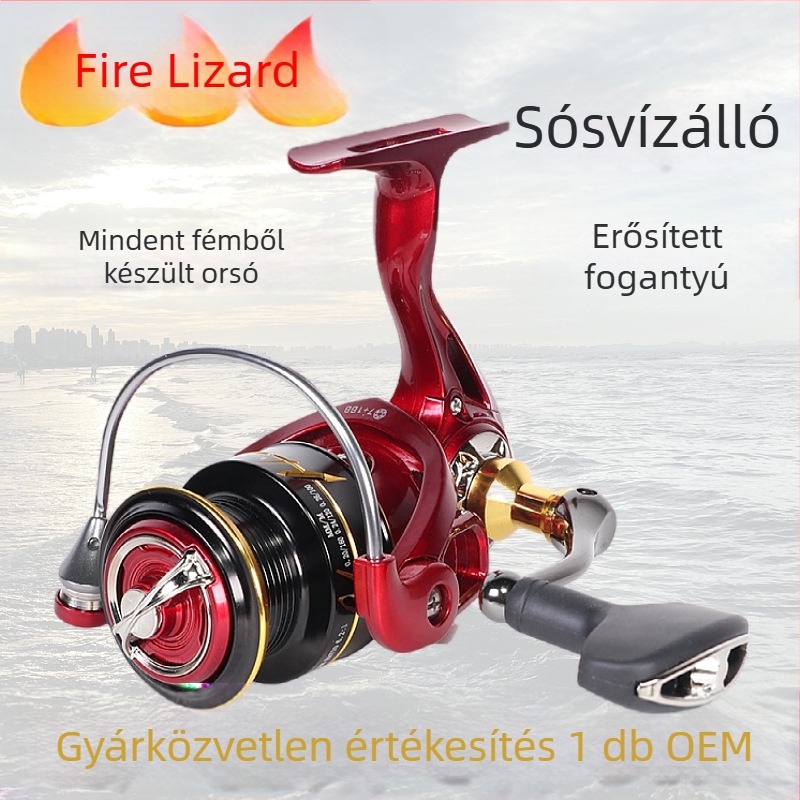 Kalio Horgászorsó Bal- és Jobbkezes Cserélhető, Összecsukható Kar, Teljesen Fém Orsó