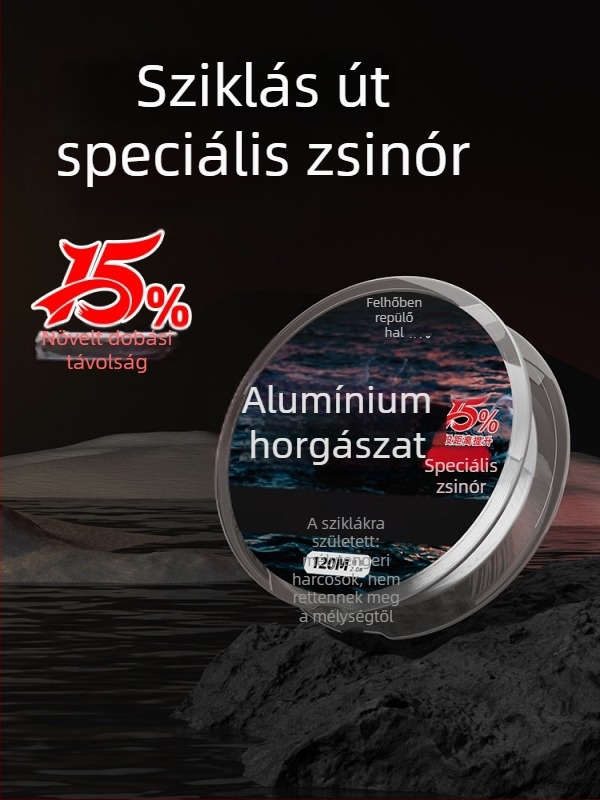 Nylon főline szikla-horgászathoz, 120 m, kopásálló, magas szakítószilárdság, harapás elleni, tekeredésmentes