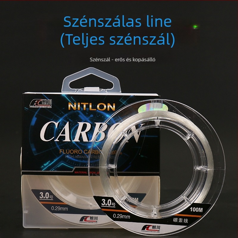 Rakagawa horgász zsinór - szénszálas, nagy szilárdság, 10 tekercs dobozban