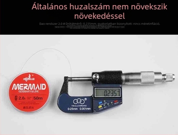 Fő horgász zsinór, nylon anyag, csavarodásmentes, rendkívül erős, csomagolás 10 db, Shanghai Mermaid