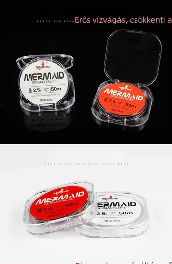 Fő horgász zsinór, nylon anyag, csavarodásmentes, rendkívül erős, csomagolás 10 db, Shanghai Mermaid