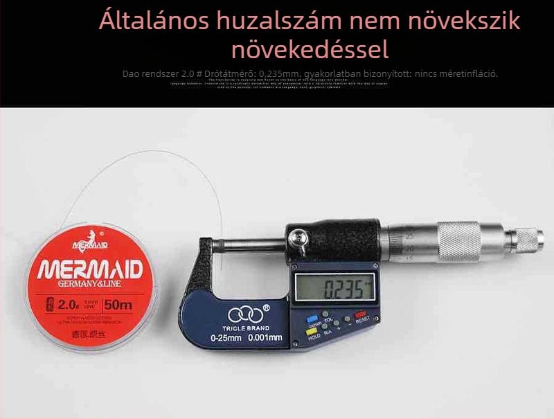 Fő horgász zsinór, nylon anyag, csavarodásmentes, rendkívül erős, csomagolás 10 db, Shanghai Mermaid