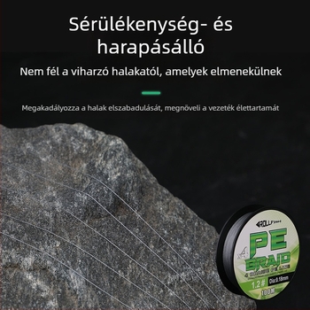 ROLLFISH Fő zsinór PE anyagból, 4-szálas sodrott kötés, 100 m, hosszú dobás