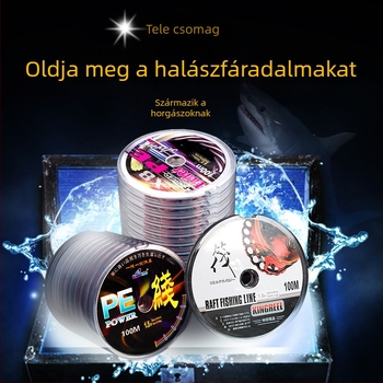 Minghan PE főzsinór, 10–100 lb, csónakos horgászathoz, kopásálló