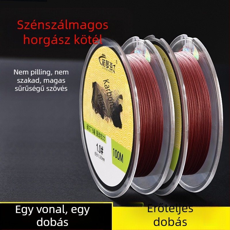 PE horgász damil készlet szénmagos karbonmagos hosszú dobásokhoz (Anyag: PE; Eredet: Zhejiang; Használat: vadvízi horgászat)