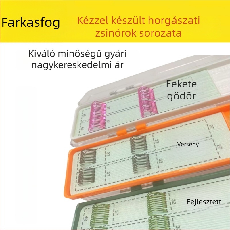 Fisherman nylon vezető zsinór, erős horgász zsinór, dobozban 20 darab