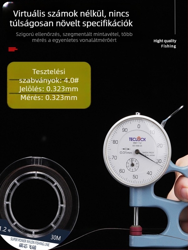 Ribolós zsinór karbonmaggal, PE kötött, 5 kg szakítóerő, 100 db/csomag, Tuohang