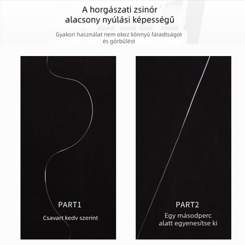 Fő horgászzsinór, nejlon, erős, 10 darabos csomag, East Fishing Master