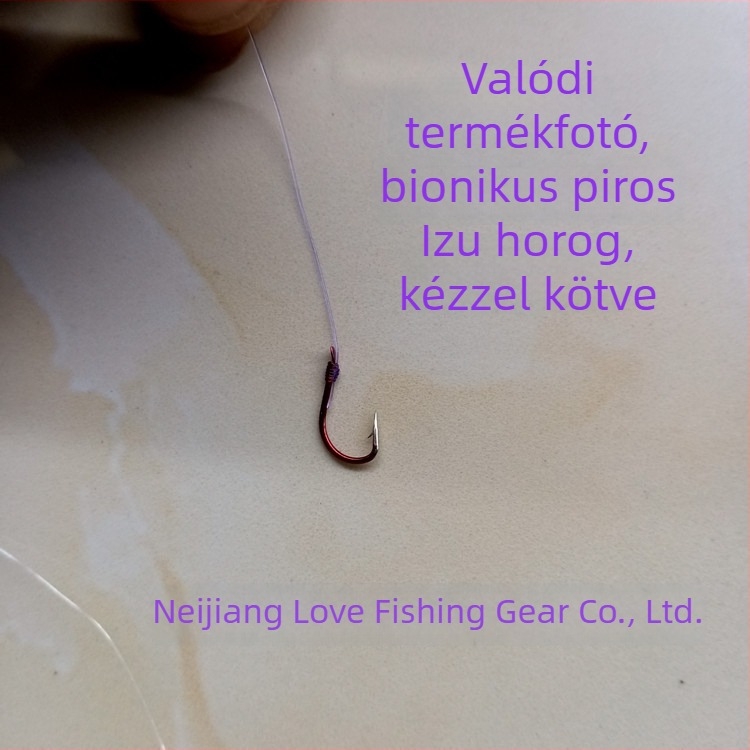 Hetes csillagos úszó, horog és zsinór készlet nylon főzsinórral, biomimetikus horog